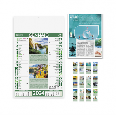 Calendario illustrato mensile Città d'Italia