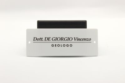 Targhetta Autoadesiva Personalizzata Per Codice CIN - Alluminio Spazzolato 20x6.5cm - Foto 8
